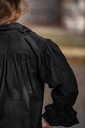 Rüschenhemd Piratenhemd schwarz für Larp und Mittelalter Kostüme 