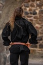 Rüschenhemd Piratenhemd schwarz für Larp und Mittelalter Kostüme 