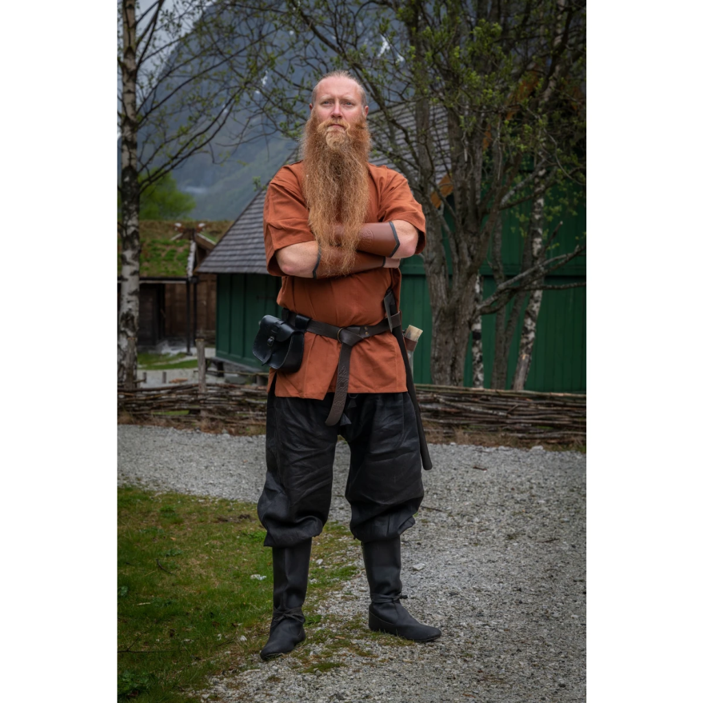 Rushose Leinen Schwarz