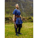 Wikingerhose mit Beinschnürung Wodan schwarz Leinen- Mittelalter Gewand Larp & Reenactment