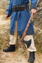 Wikingertunika Erik Dunkelblau mit Lederapplikation und Nieten Wikinger