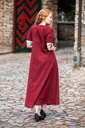 Mittelalterliches Sommerkleid "Denise" in rot/natur