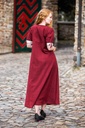 Mittelalterliches Sommerkleid "Denise" in rot/natur