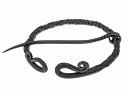 Große Wikinger-Fibel aus Eisen - 8,5 cm Bild 2