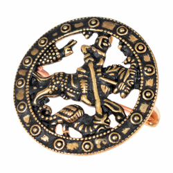 Mittelalterliche Brosche "St. Georg" Bild 2