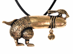 Pilgerzeichen "Phallustier mit Vogel" Bild 5