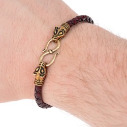 Wikinger-Armband "Wolfskopf" Bild 5
