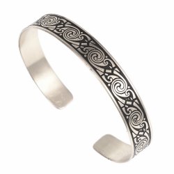 Messing-Armreifen / 1 cm - Spiralen Bild 2