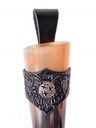 Horn mit Halter - Zierniete "Tribal" Bild 5