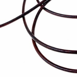 Rolle Endlos-Lederband - 4 mm / 50 m Bild 2