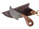 Damast Miniatur-Messer mit Holzgriff Bild 2