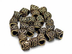 Futhark-Haarperle "Ihwa" - 8 mm Loch Bild 2