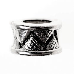 Haarperle "Zylinder" - 6 mm Loch Bild 2