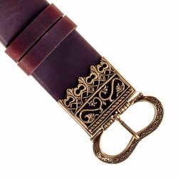 Houppelande-Gürtel - 5,5 cm / Ende + Beschlag Bild 2