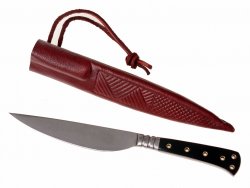 Mittelalterliches Messer - Horn / Messing Bild 2