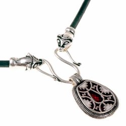 Collier "Wiesel" mit Cloisonné-Anhänger Bild 3