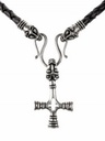 Collier "Fossi" mit Wolfskreuz Bild 3