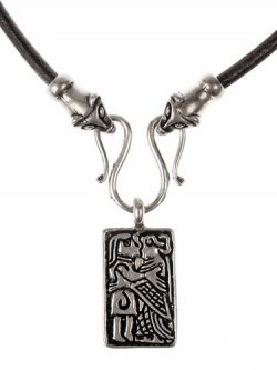 Collier "Wiesel" mit Guldgubbe-Amulet Bild 3