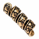 Haarperel "Futhark" - 5 mm Loch Bild 2