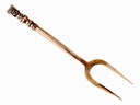 Messing-Gabel mit Damenhaupt Bild 2