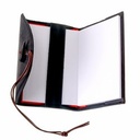 Leder-Buchhülle mit Notizbuch - groß Bild 2