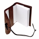 Leder-Buchhülle mit Notizbuch - klein Bild 2