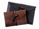 Leder-Buchhülle mit Notizbuch - klein Bild 5