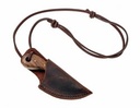 Damast Neck-Knife mit Holzgriff Bild 4