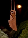 Damast Neck-Knife mit Holzgriff Bild 5