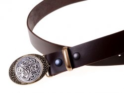 Buckle-Belt 4 cm / Zweifarbig - Kernleder Bild 3