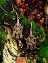 Wikinger-Ohrring Rabe - Bronze / Paar Bild 4