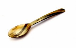Esslöffel aus echtem Horn - mittel Bild 2