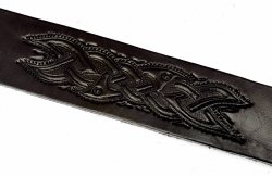 Leder-Armband in 3 cm Breite - Keltisch Bild 3