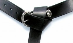 Alamannischer Gürtel - 4 cm mit Ende Bild 2