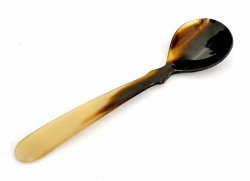 Esslöffel aus echtem Horn - groß Bild 2