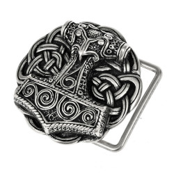 Thorshammer-Buckle mit Knoten - für 4 cm Bild 3