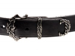 Wikinger-Gürtel aus Leder - 4 cm / Klassisch Bild 2