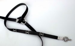 Mittelalter-Gürtel 1,5 cm / Ende + Nieten Bild 2