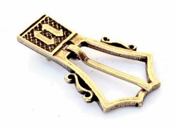 Spätmittelalter-Schnalle - für 1,5 cm Gürtel Bild 2