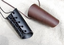 Leder-Armschützer - lang Bild 2