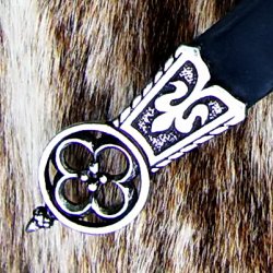 Mittelalter-Gürtel 2 cm / Ende + Nieten Bild 3