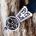 Mittelalter-Gürtel 2 cm / Ende + Nieten Bild 3