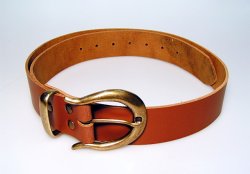 Klassischer Gürtel 4 cm - Spaltleder Bild 2