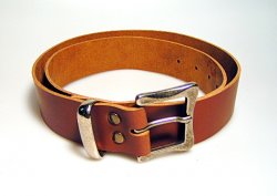Klassischer Gürtel 4 cm - Spaltleder Bild 2
