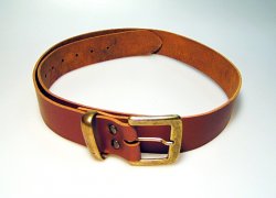 Klassischer Gürtel 4 cm - Spaltleder Bild 2