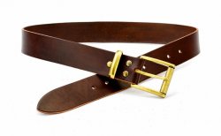 Klassischer Gürtel 4 cm - Kernleder Bild 3