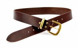 Klassischer Gürtel 4 cm - Kernleder Bild 3