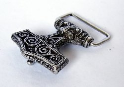 Buckle-Belt 4 cm / Thor - Spaltleder Bild 3