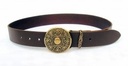 Buckle-Belt 4 cm / Arabeske - Spaltleder Bild 2