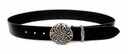 Buckle-Belt 4 cm / Knoten - Spaltleder Bild 2